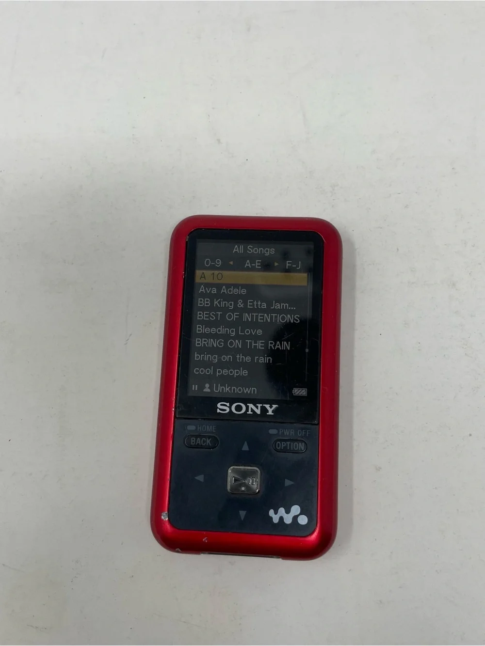 Sony Red Portable Walkman MP3 Player